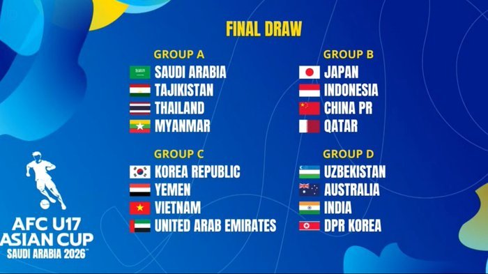 U17亚洲杯半决赛：国足对阵澳队 日本迎战乌兹别克斯坦